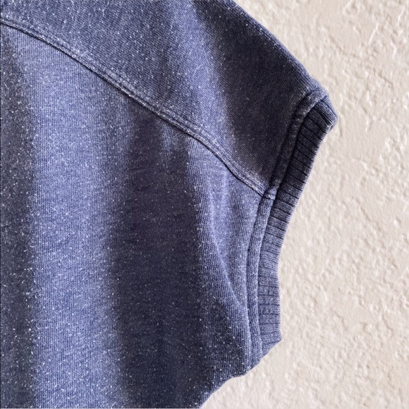 Josie By Natori Sweatshirt Top Blue Front Pocket - Picture 5 of 5